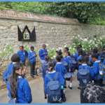 WORSHIP LEADERS LEADING THE ROSARY AT AYLESFORD PRIORY Year 4 and 5 pilgrimage – May 2025